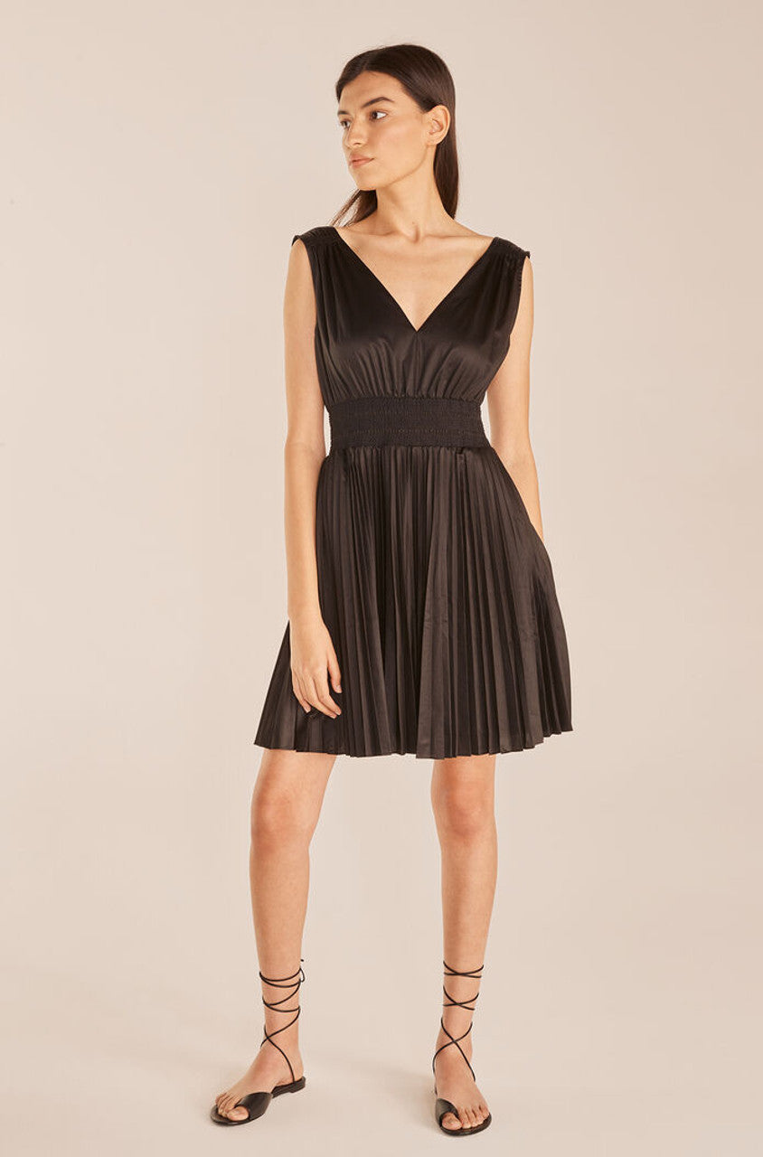 Smocked Dress, Onyx
