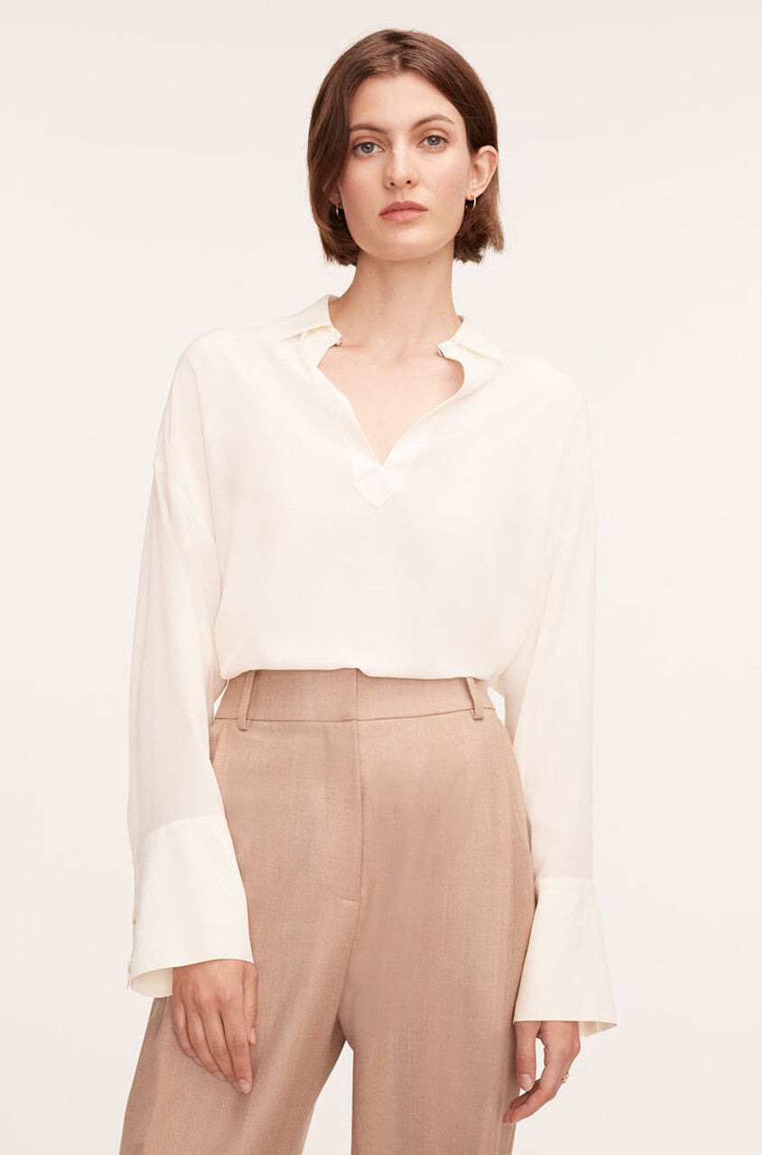 Essential Silk Blouse, Snow